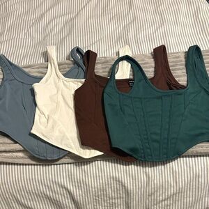 Stylish Women's Corset Tops - Set of 4